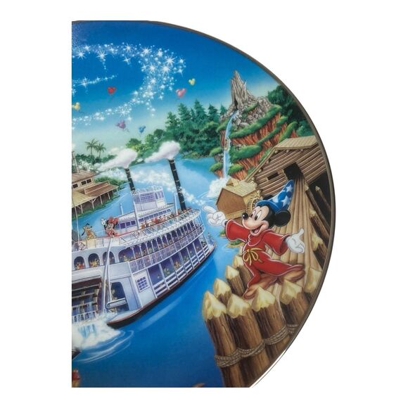 Walt Disney World Plates 25th Anniversary Collector Bradford Exchange Mickey - Picture 10 of 16